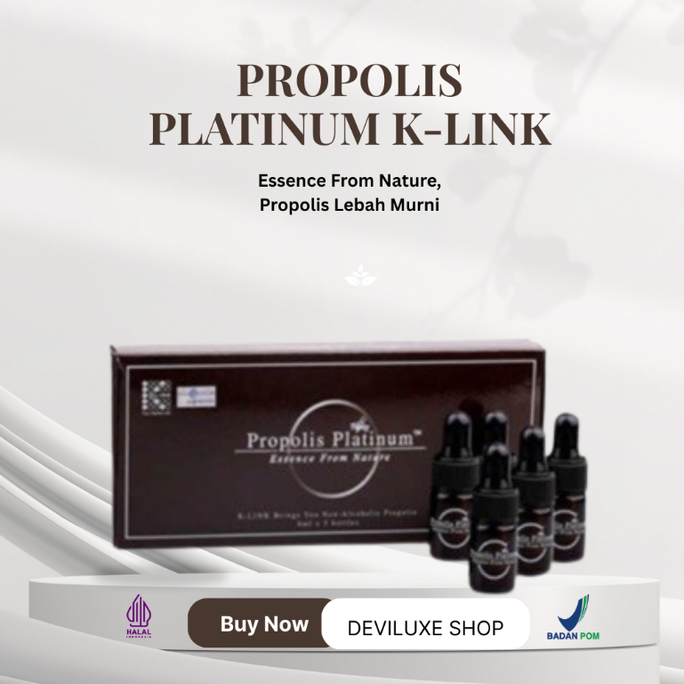 Original Propolis Platinum K-Link 6ml | Ekstrak Propolis Lebah | Suplemen Alami Essence From Nature