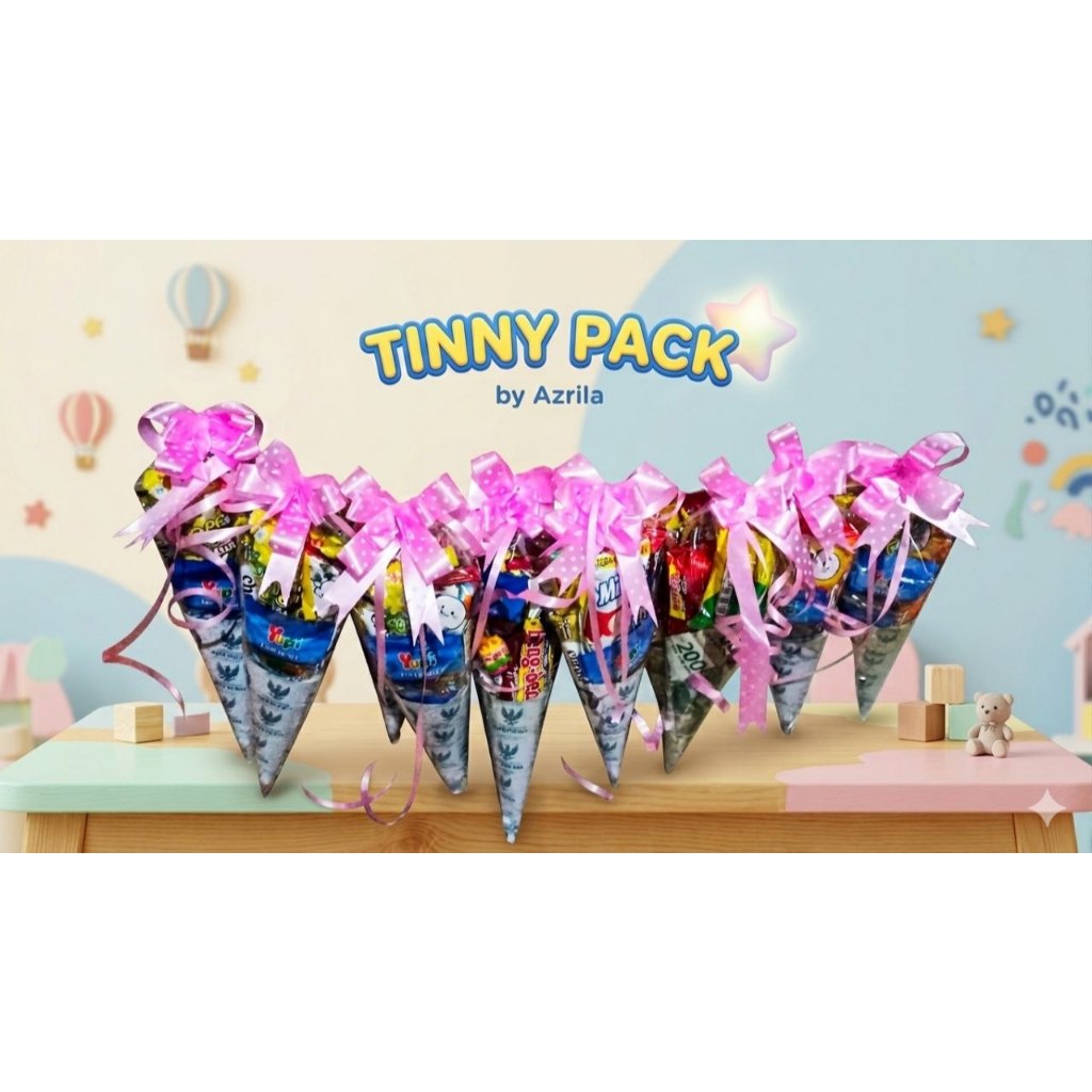 Snack Cone Anak Lucu Murah Buket Snack Mini Souvenir Hampers Anak - Tiny Pack