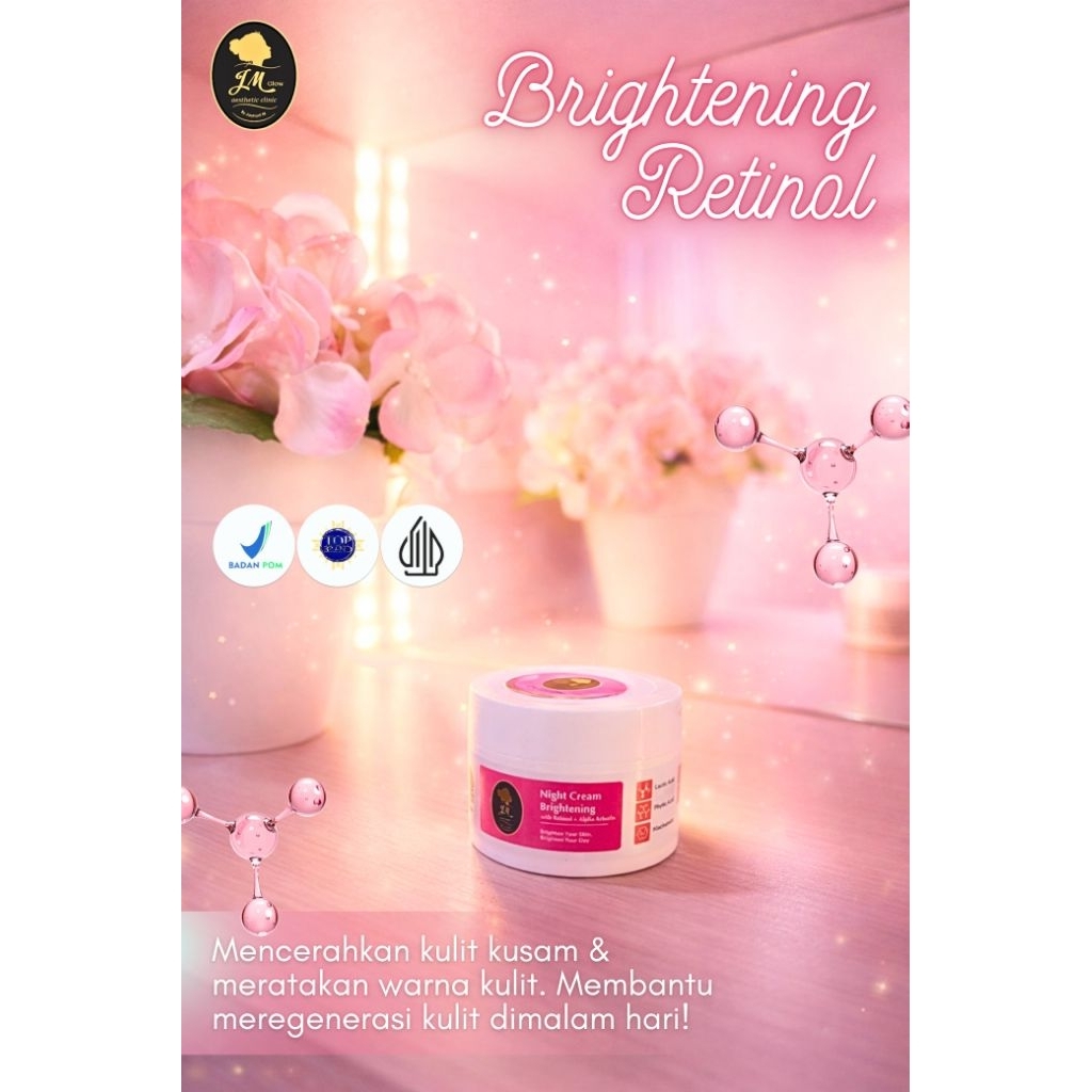 JMB Night Cream Brightening Retinol [JM Glow Beauty Mojokerto]