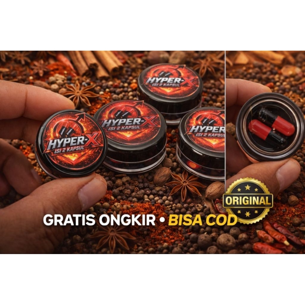 Madu Herbal Honey Hyper-X Isi 2 Kapsul | Suplemen Herbal Pria Dewasa | Praktis & Premium | COD & Gra