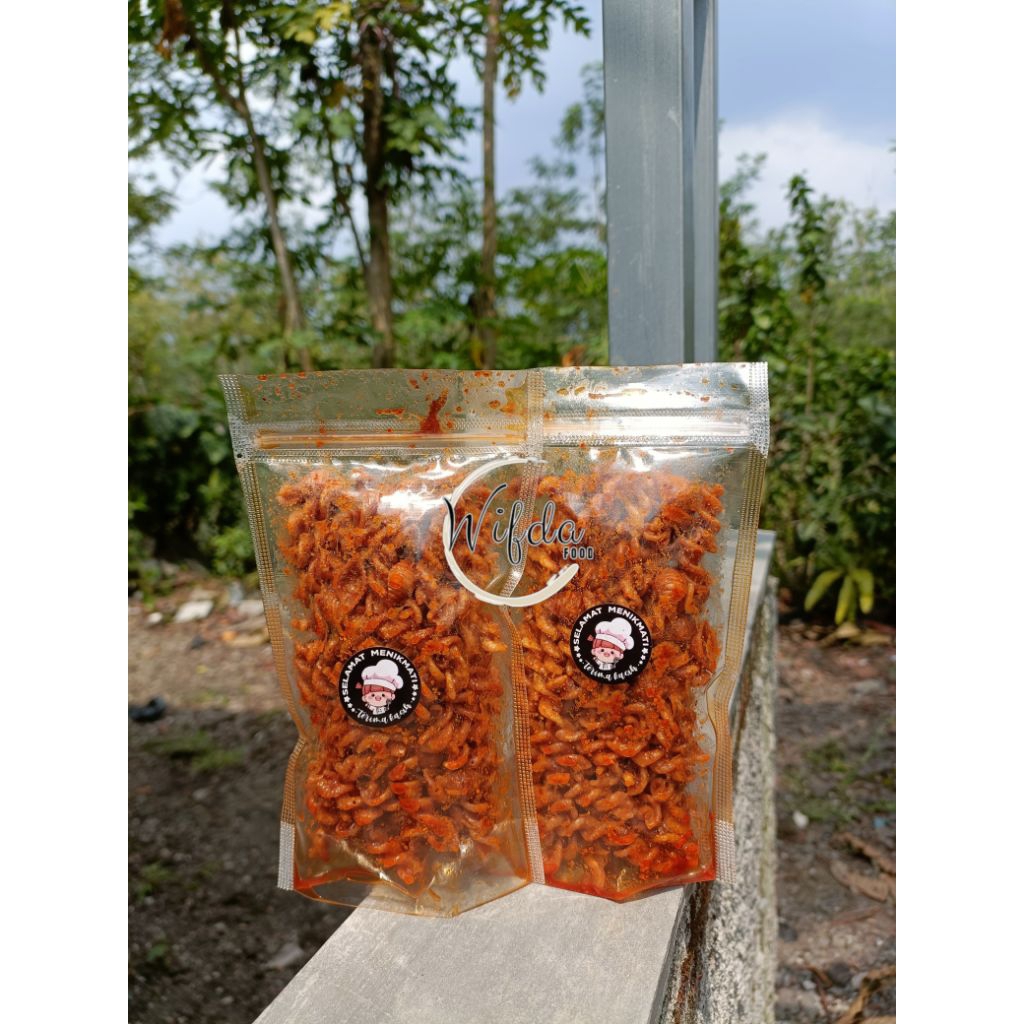 Makaroni Spiral/Untir Kemasan Pouch 10*17