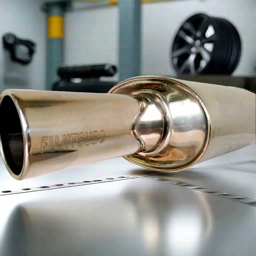 Knalpot Mobil FUJITSUBO KERING Tabung Besar suara ngebas gahar Knalpot Racing Mobil Suara KeringKnal