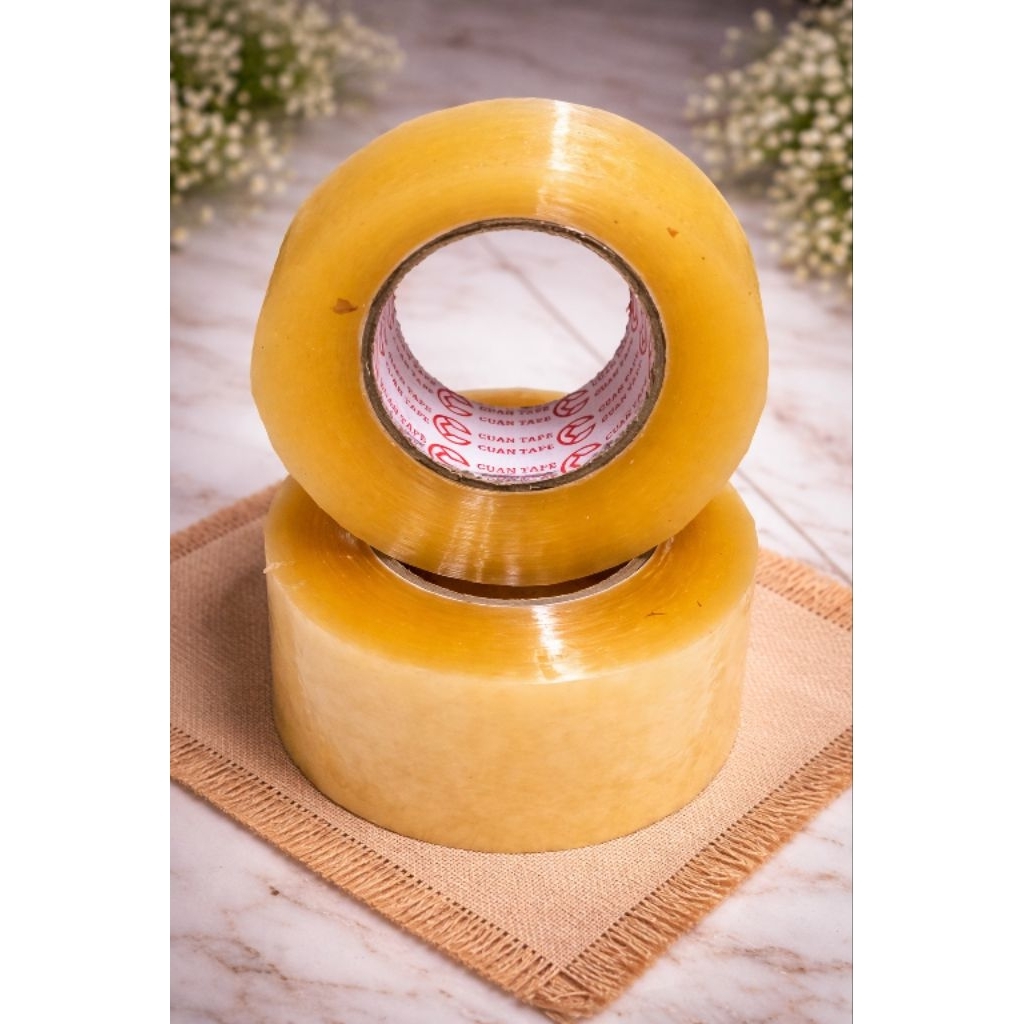 Lakban Jumbo 500 yard ekonomis | Lakban bening 500 yard murah