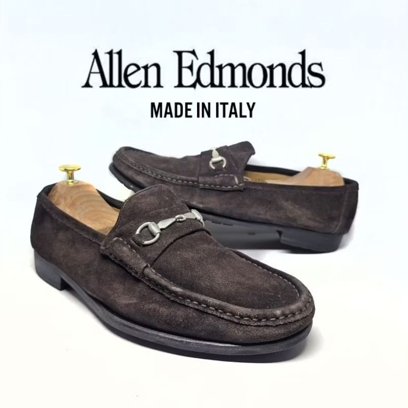 ALLEN EDMONDS Horsebit Loafers Sepatu formal pria slip on Made in Italy