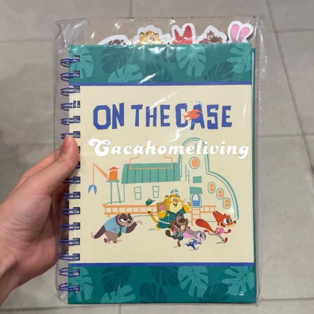 Miniso x Disney - Wire-Bound Book / Moveable Book / Notebook A5 Disney Zootopia Collection