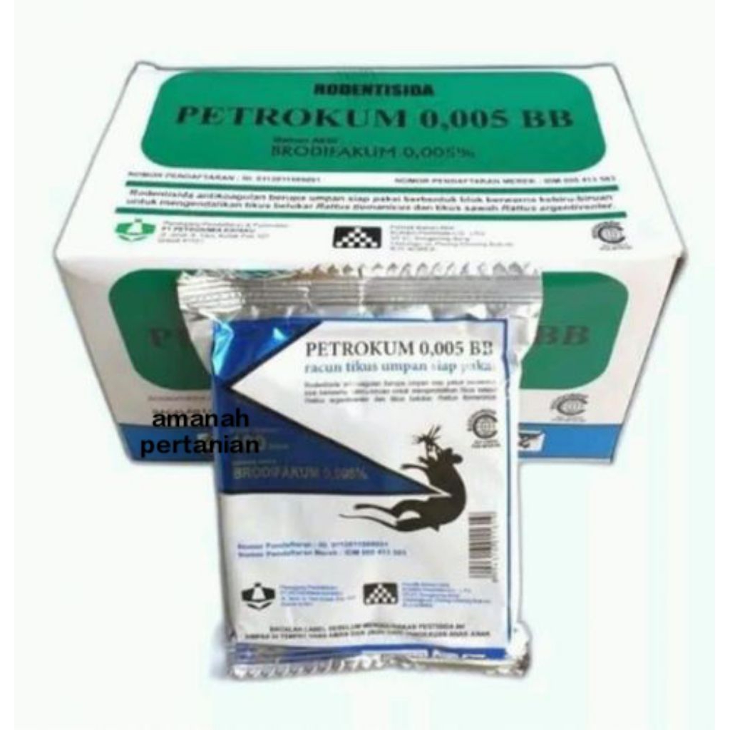 Racun tikus Petrokum 1kg 10pcs