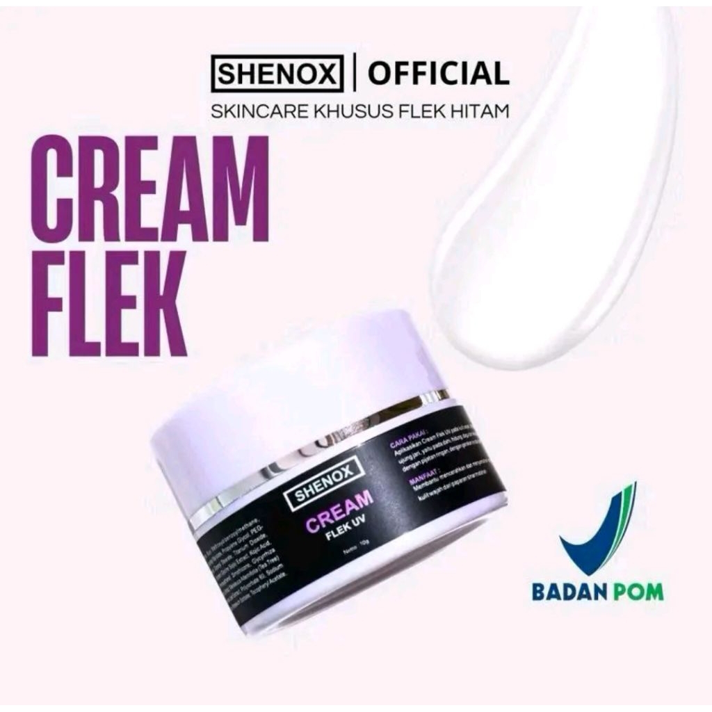 Shenox Skincare Cream Flek UV Whitening Flek Hitam Tebal Membandel
