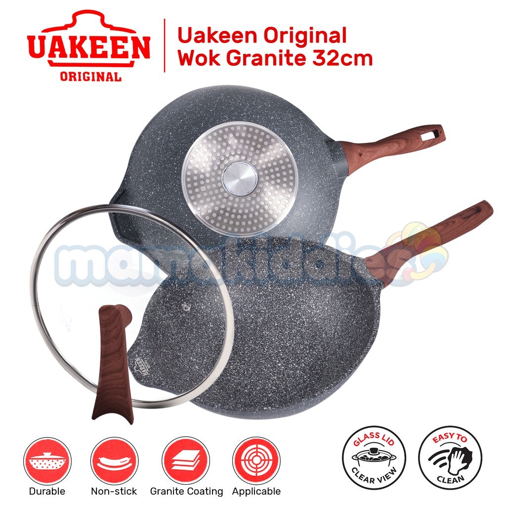 Uakeen Wok Granite 32 CM VK-170