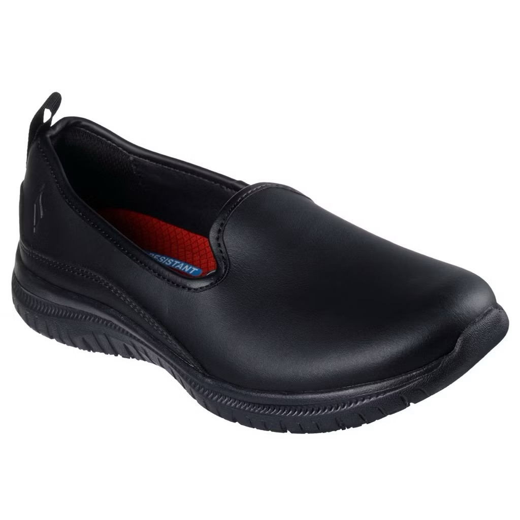 sepatu kerja hitam wanita slip on skechers SKE WORK VIRTUE SR SKE108242BLK005008