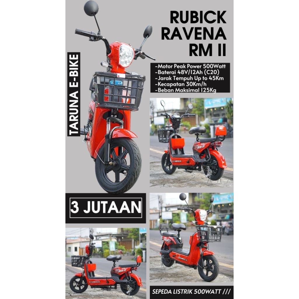 United Rubick Ravena RM II Sepeda Listrik 500Watt