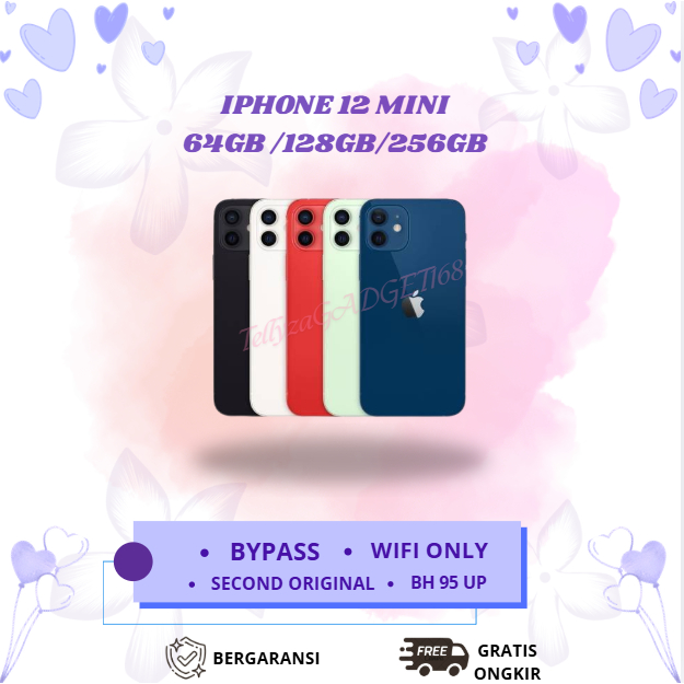 IPHONE 12 MINI WIFI ONLY 64GB/128GB/256GB Second Original Inter Mulus