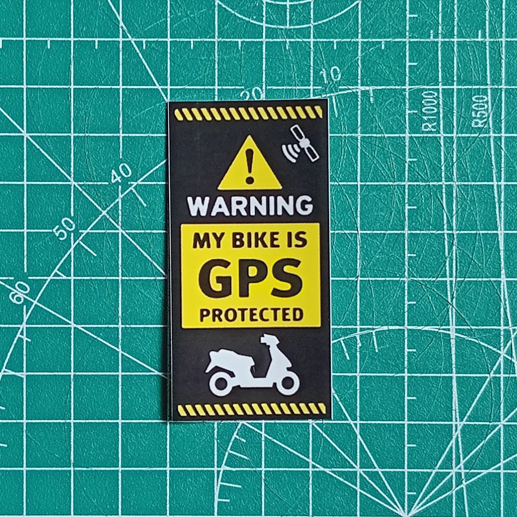 Stiker GPS sepeda motor