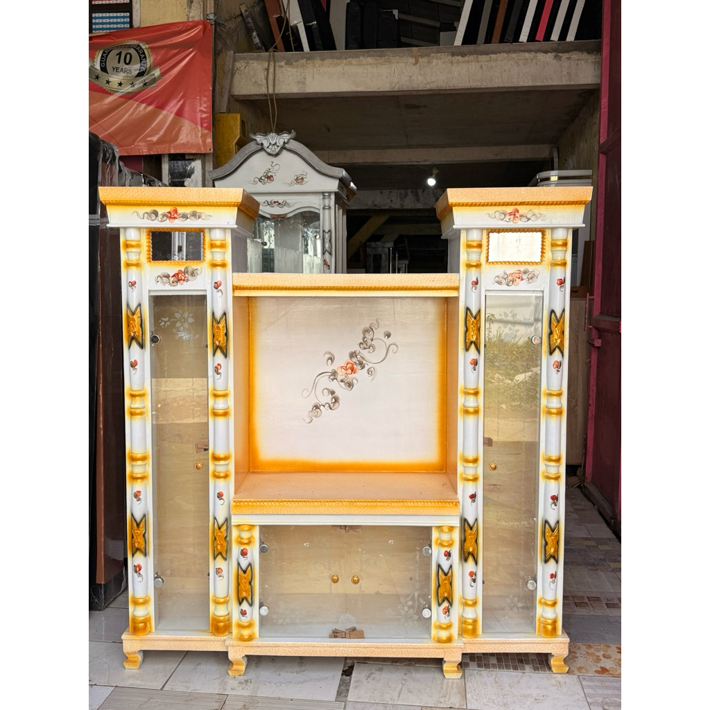 BUPET TV AVALON kristal bahan multiplek/kayu triplek ukuran 160x47x173