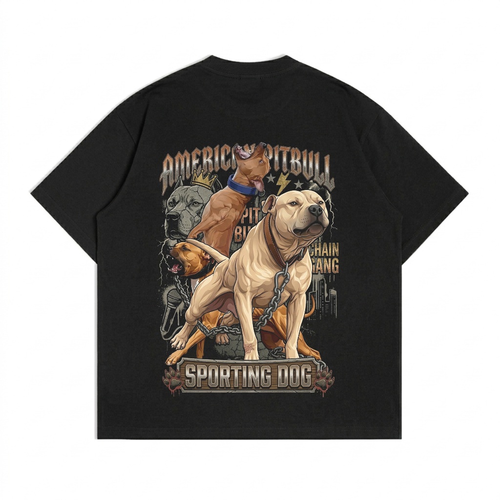 kaos american pitbull sporting dog