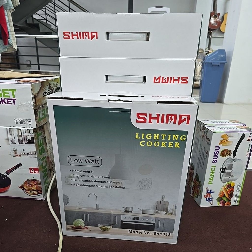 shima kompor listrik , daichi kompor listrik , dan natural mineral water system / water pot BODUM / 