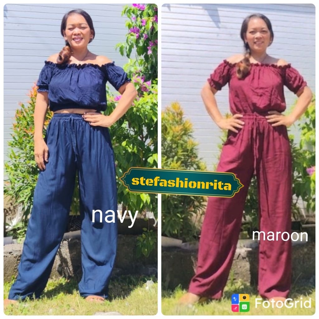 setelan bali setelan crop