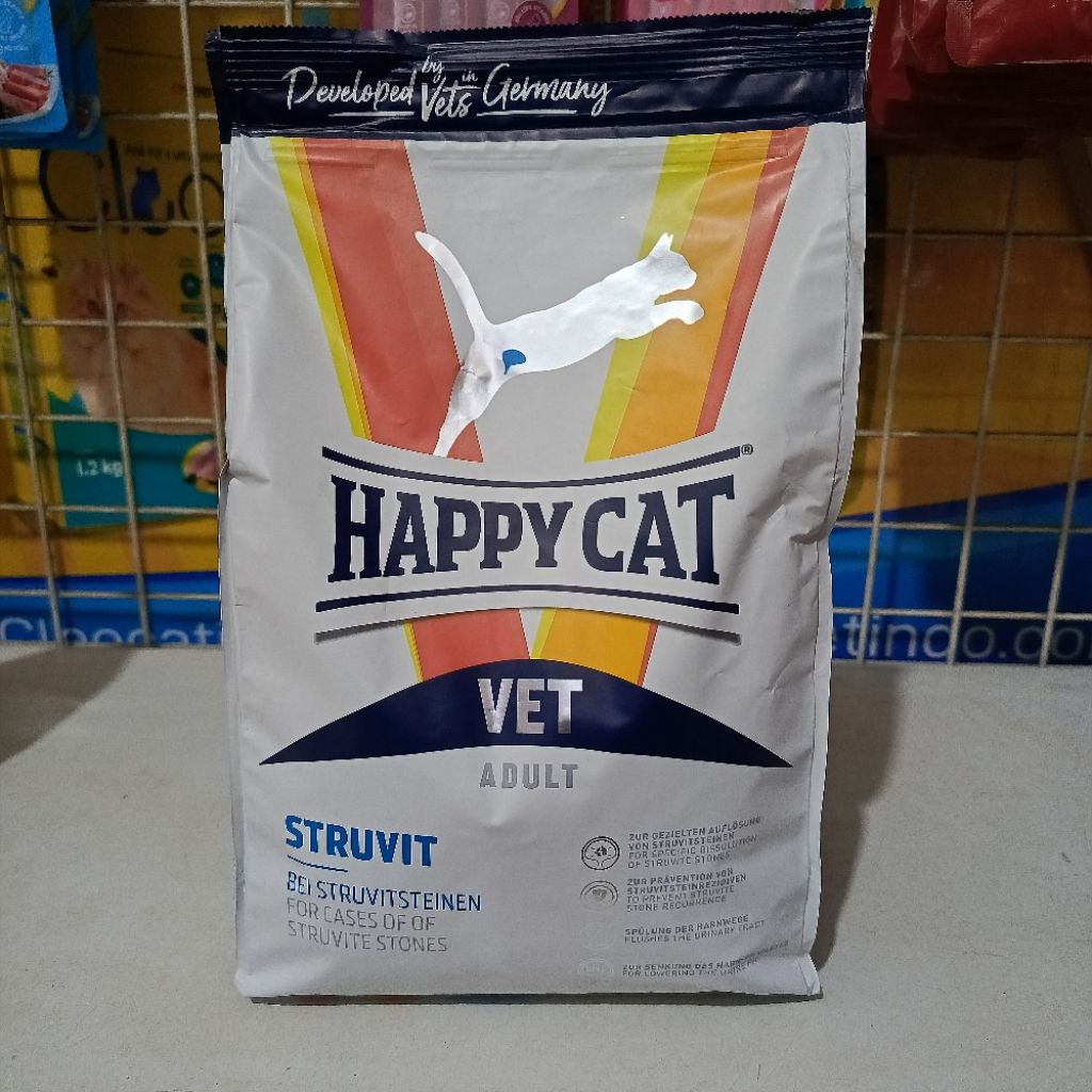 Happy Cat Vet Diet Struvit 1Kg | promo price - makanan kucing susah pipis ganguan ginjal mirip  urin