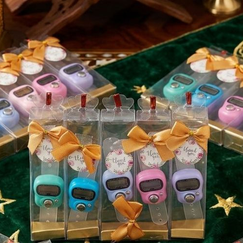 Souvenir Islami Tasbih Digital Kotak Mika Pita SOVIS-008 Isi 10 Pcs