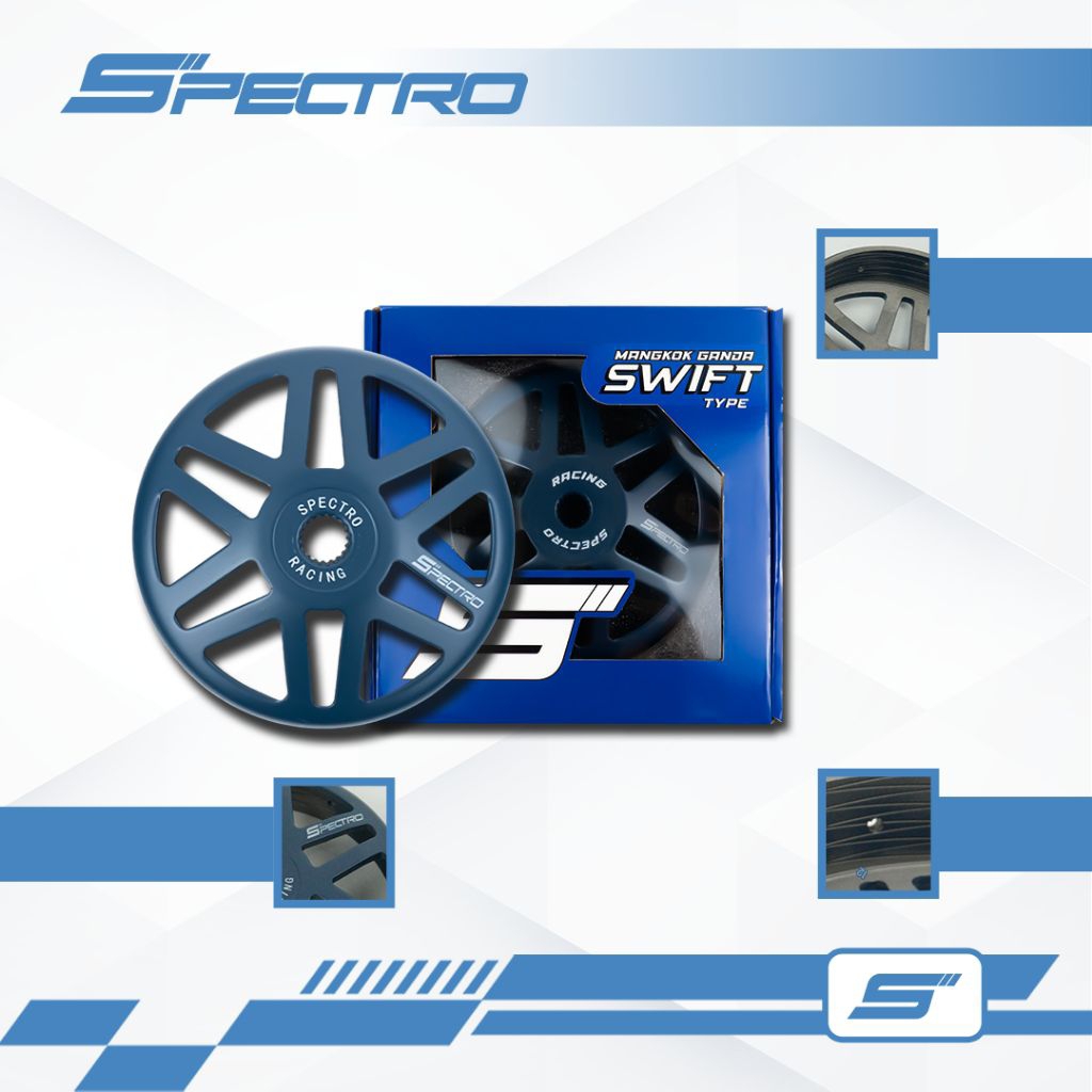 Mangkok Ganda Racing (SPECTRO) Mio J Fino 115 Soul Gt 115 Xride 115 Type Swift Original Mangkok Gand