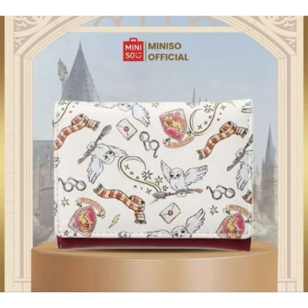 EDISI SPECIAL MINISO X HARRY POTTER  Women bifold trifold wallet Dompet wanita mini lipat series HED