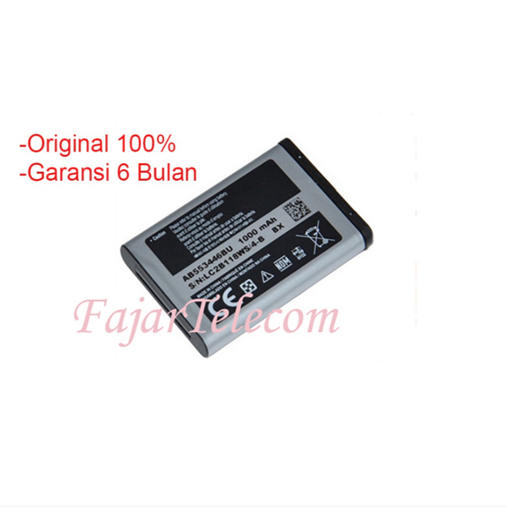 Baterai Samsung AB553446BU Galaxy Champ C3303 E2652 B200 D800 E2262 i320 Original
