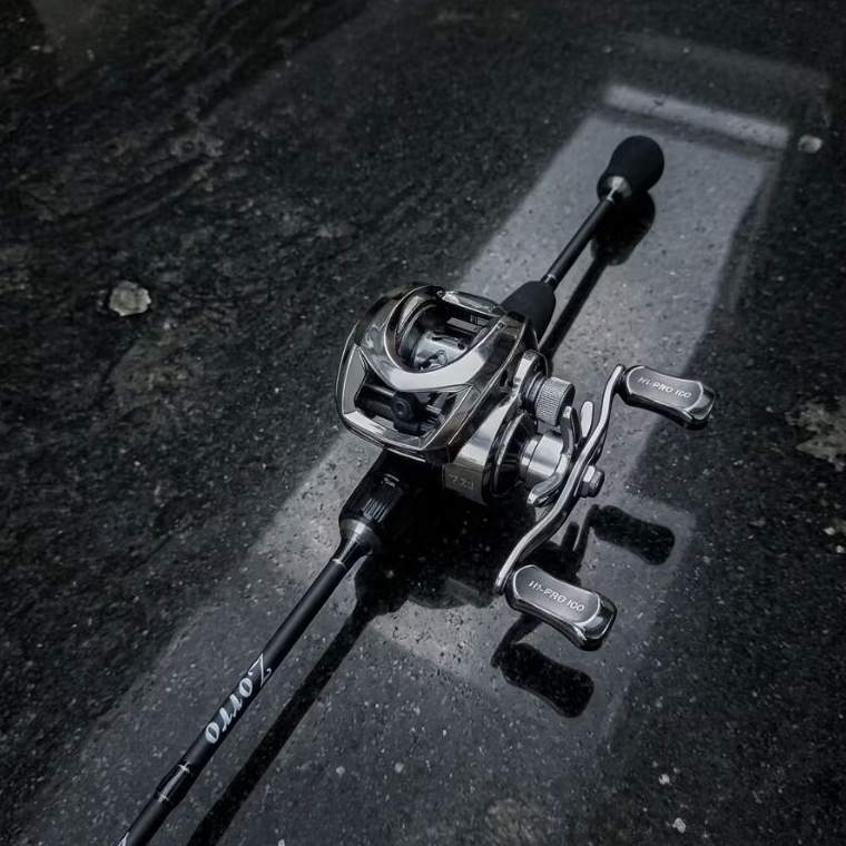 satu set Reel bc drg clicker sw proo&joran casting carbon solid 2-8lbs Zorro black