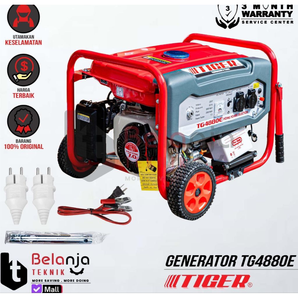 TIGER Genset Generator 2800watt 4tak