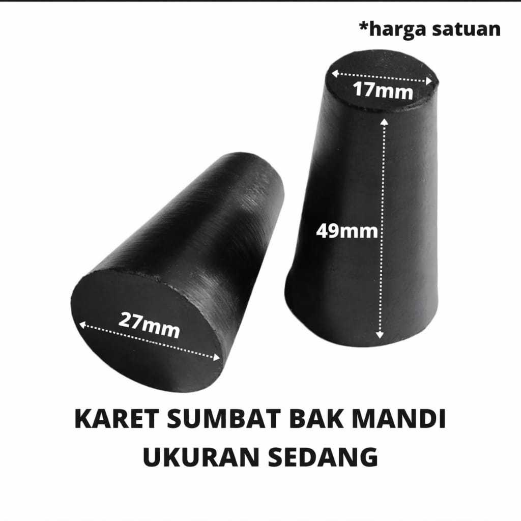 karet sumbat bak mandi sedang