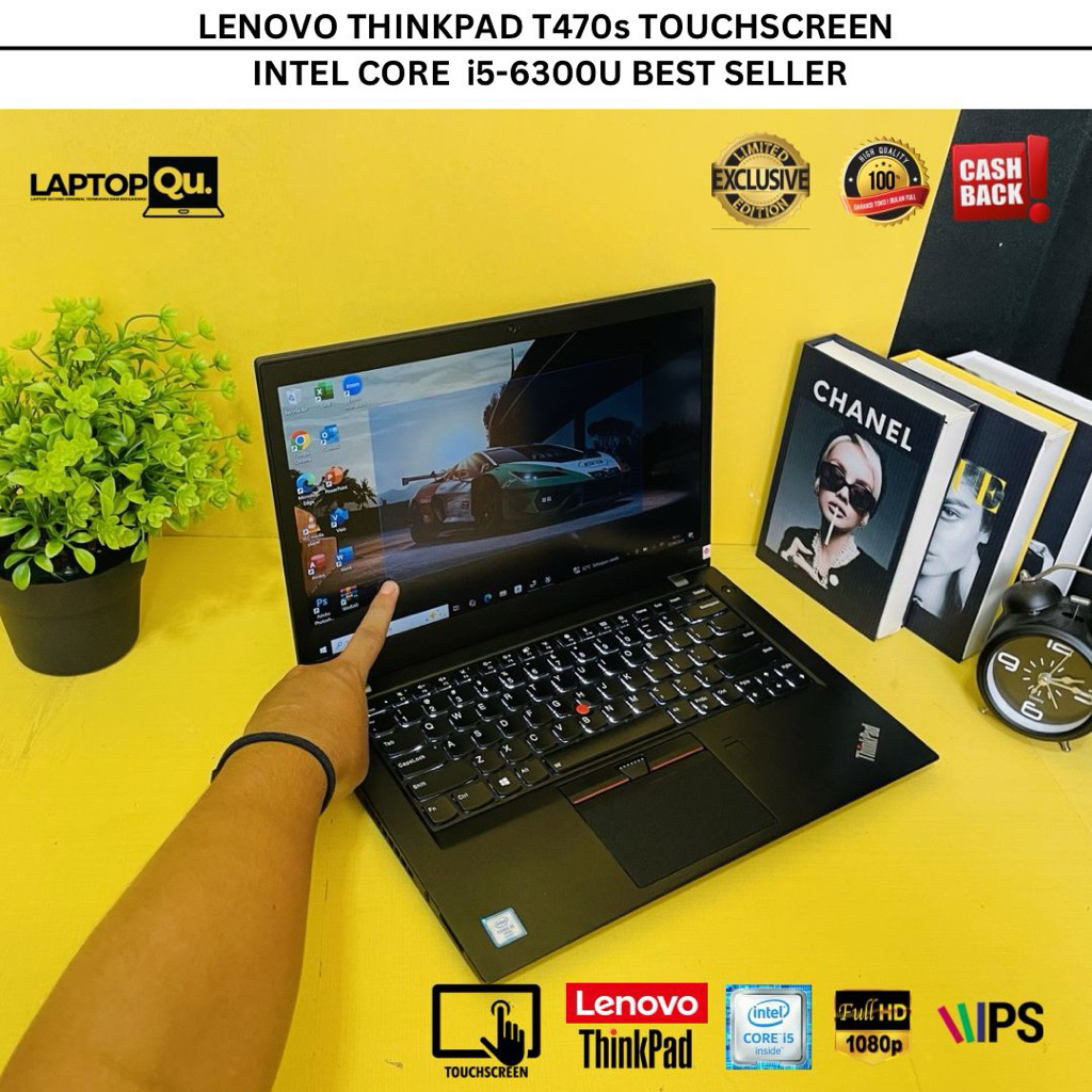 THINKPAD T470s i5-6300U vPRO RAM 8GB/SSD 256GB/FHD IPS/TOUCHSCREEN/GRADE A