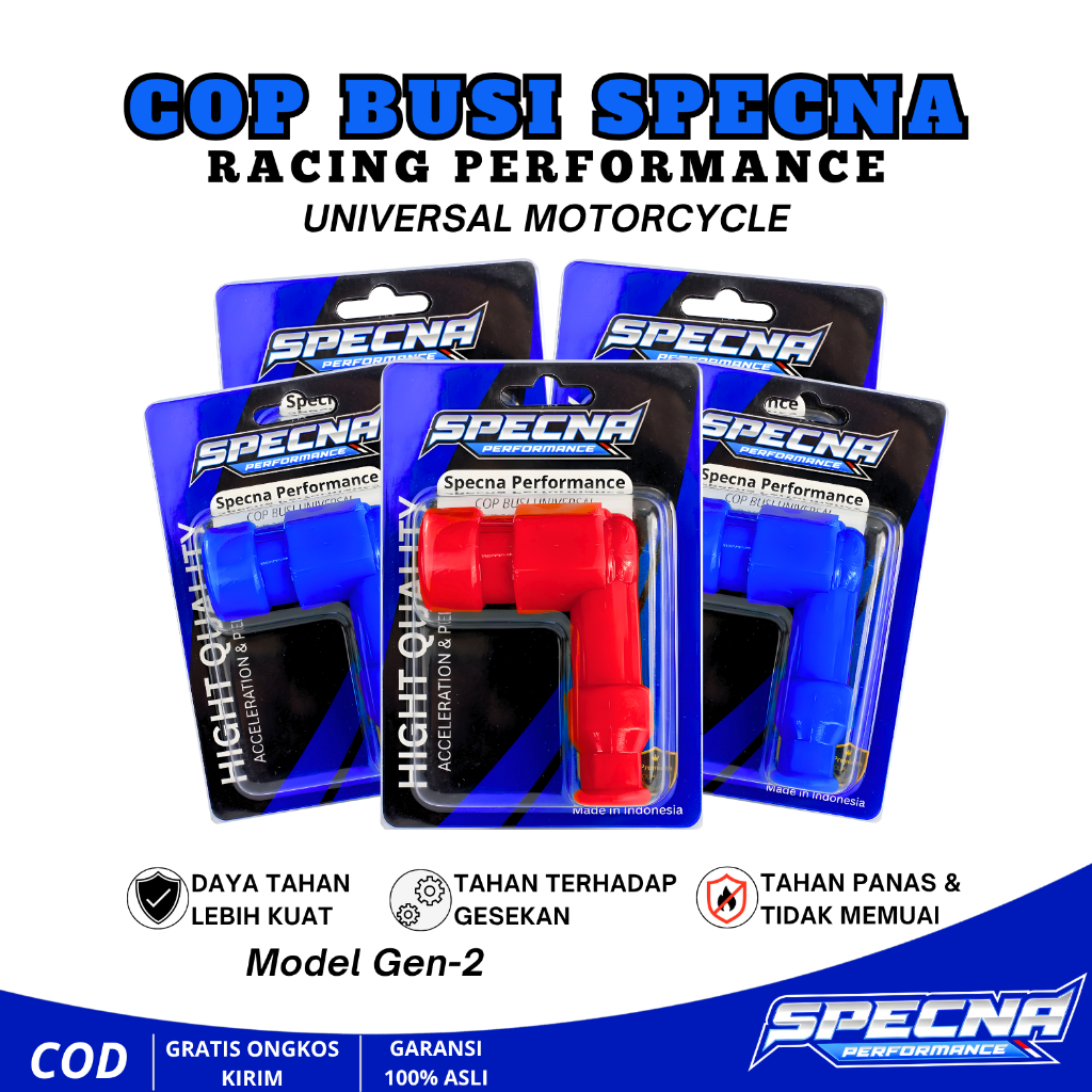 cangkong busi/cop busi/Tutup Busi SPECNA Racing Tutup Busi Motor - Kepala Busi Racing - Dop Busi