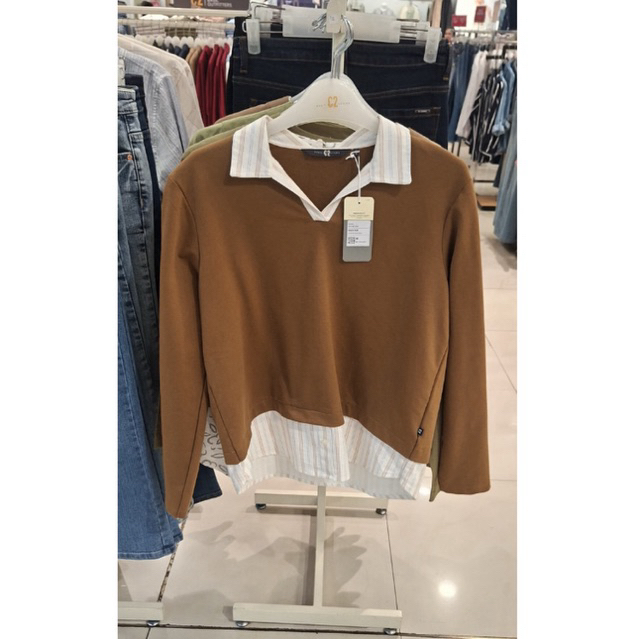 kaos sweater panjang wanita c2