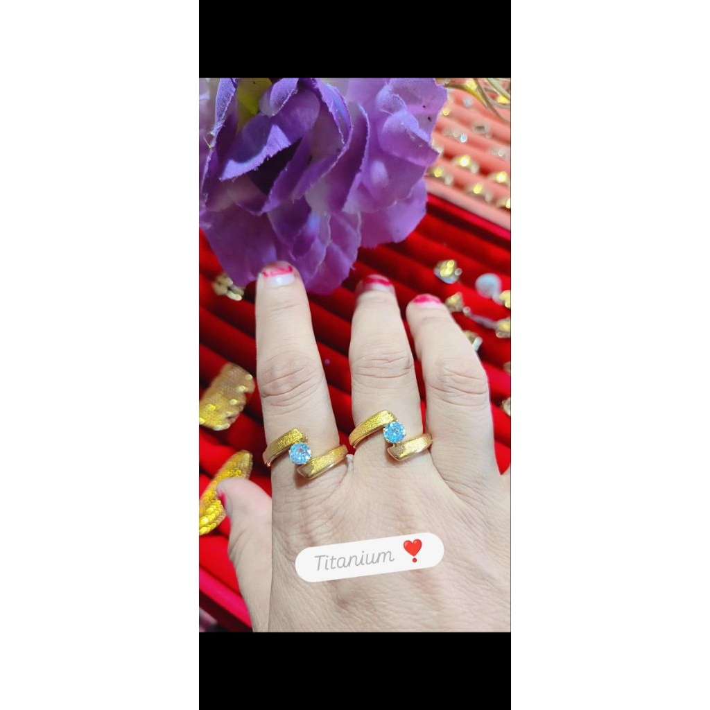 cincin titanium asli