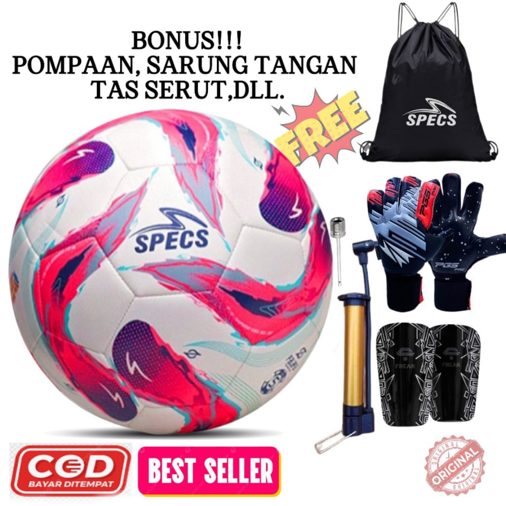Bola sepak/Bola sepak size 5/Bola bliter Gratis pompaan,pentil dan jaring