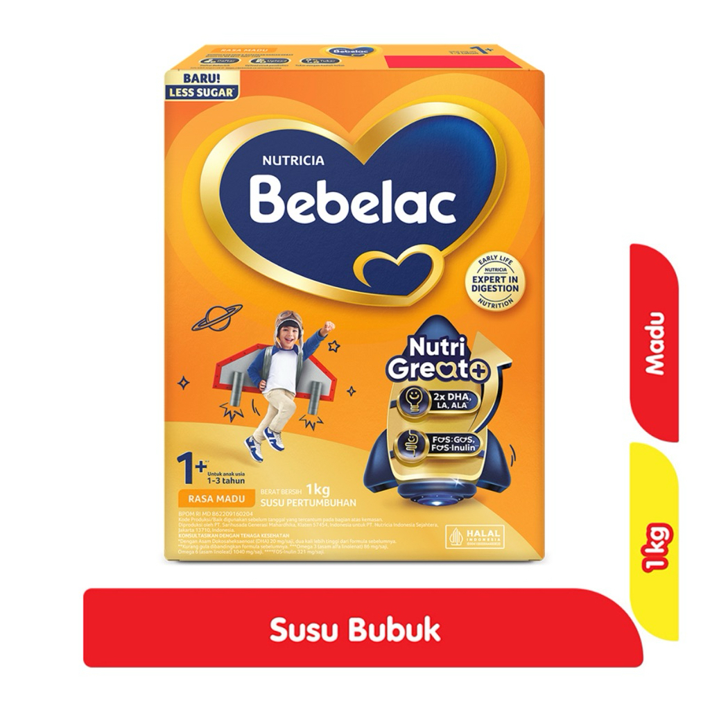 Bebelac 1+ GroGreat Susu Anak Madu 1kg