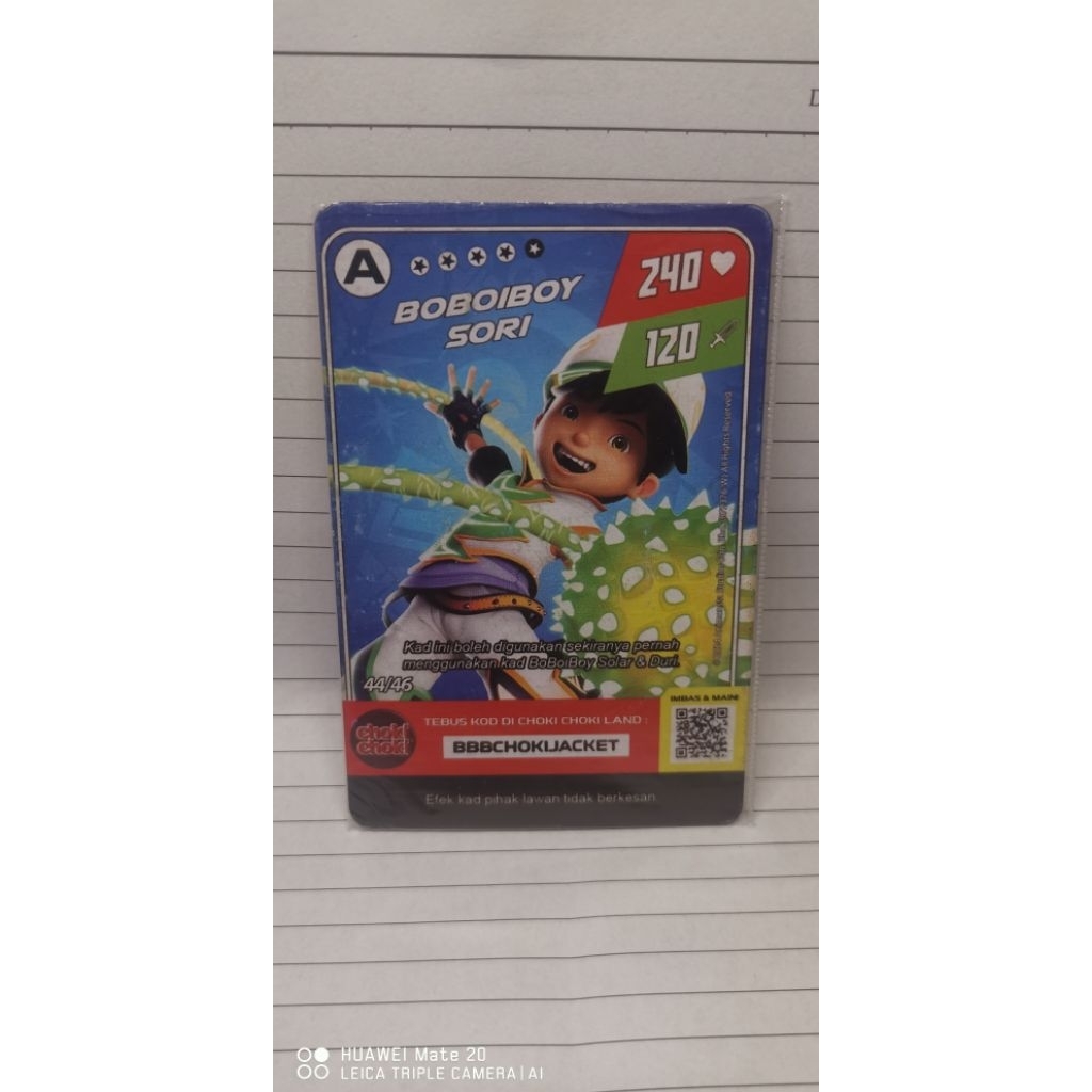MONSTA GALAXY CARD BOBOIBOY | ChokiChoki malaysia