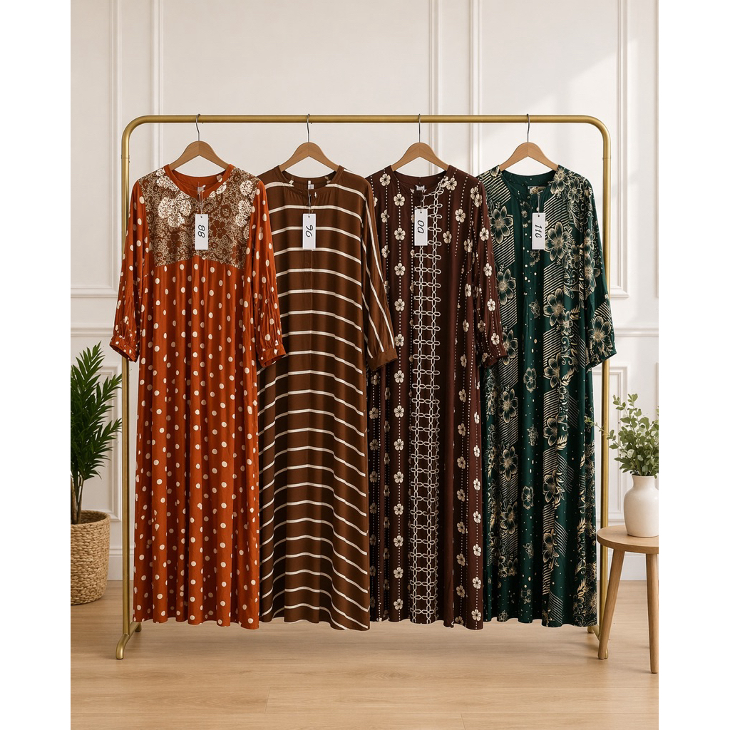 Baju panjang muslim gamis jumbo LD 130
