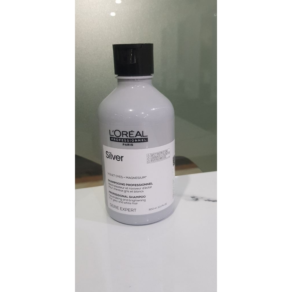 Loreal Silver Shampoo & Conditioner 300ml - Menetralisir Kuning, Lembut, Berkilau