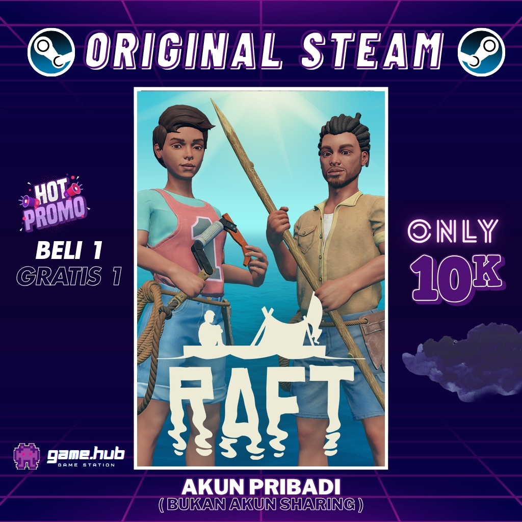 Raft - ORIGINAL STEAM - BELI 1 GRATIS 1 - FULL DLC - GARANSI SELAMANYA