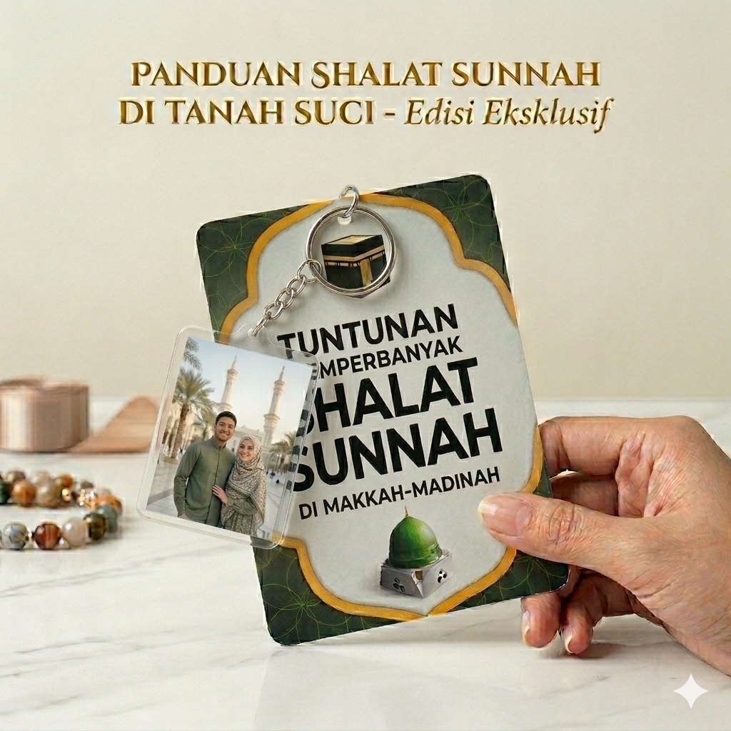 Flash Card Tuntunan Shalat Sunnah Lengkap Umrah Haji Free Gantungan Akrilik