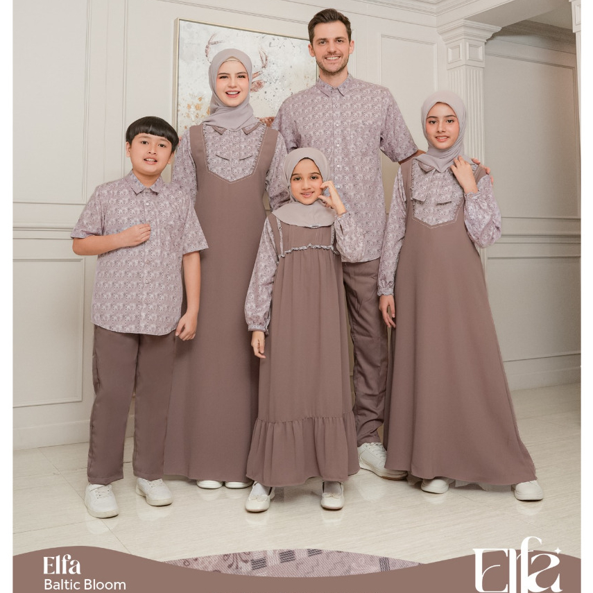 KAHFI 386/AYUMI 567/AYUMI KIDS 52/KAHFI KIDS 284, COUPLE KELUARGA, ELFA BALTIC BLOOM (ETHICA RUMAH F