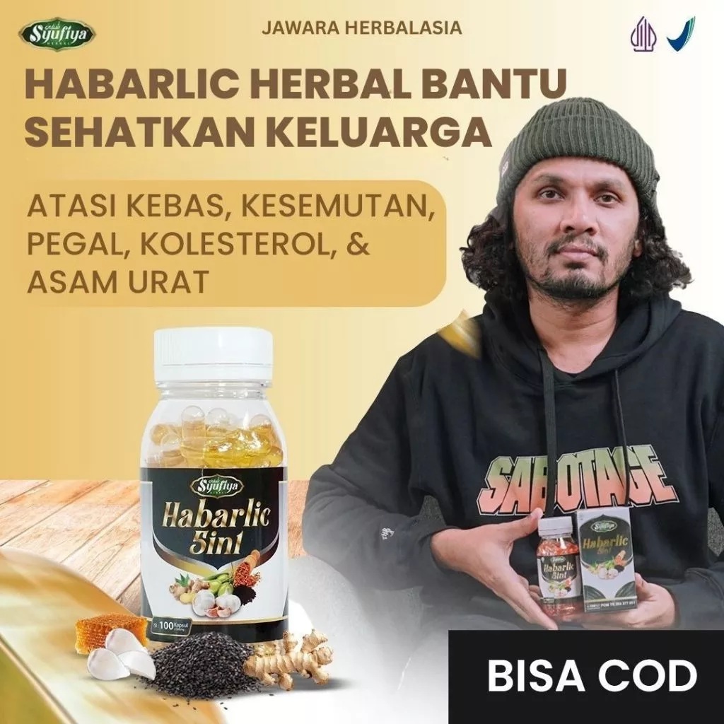 Habarlic Herbal Bantu Sehatkan Keluarga Kapsul Atasi Kebas Kesemutan Pegal Kolesterol Asam Urat
