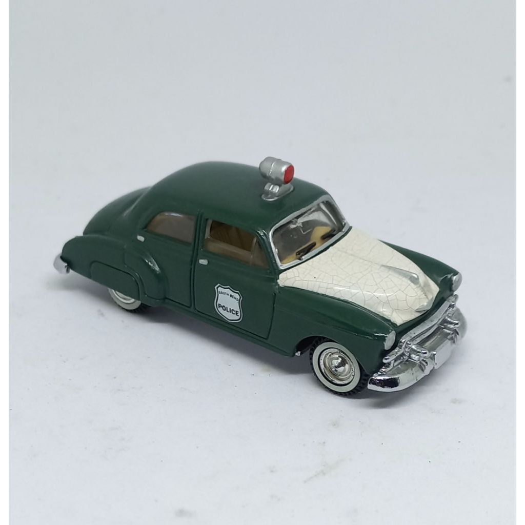 golden wheel 1950 chevrolet sedan south bend police loose diecast 1/64 (t)