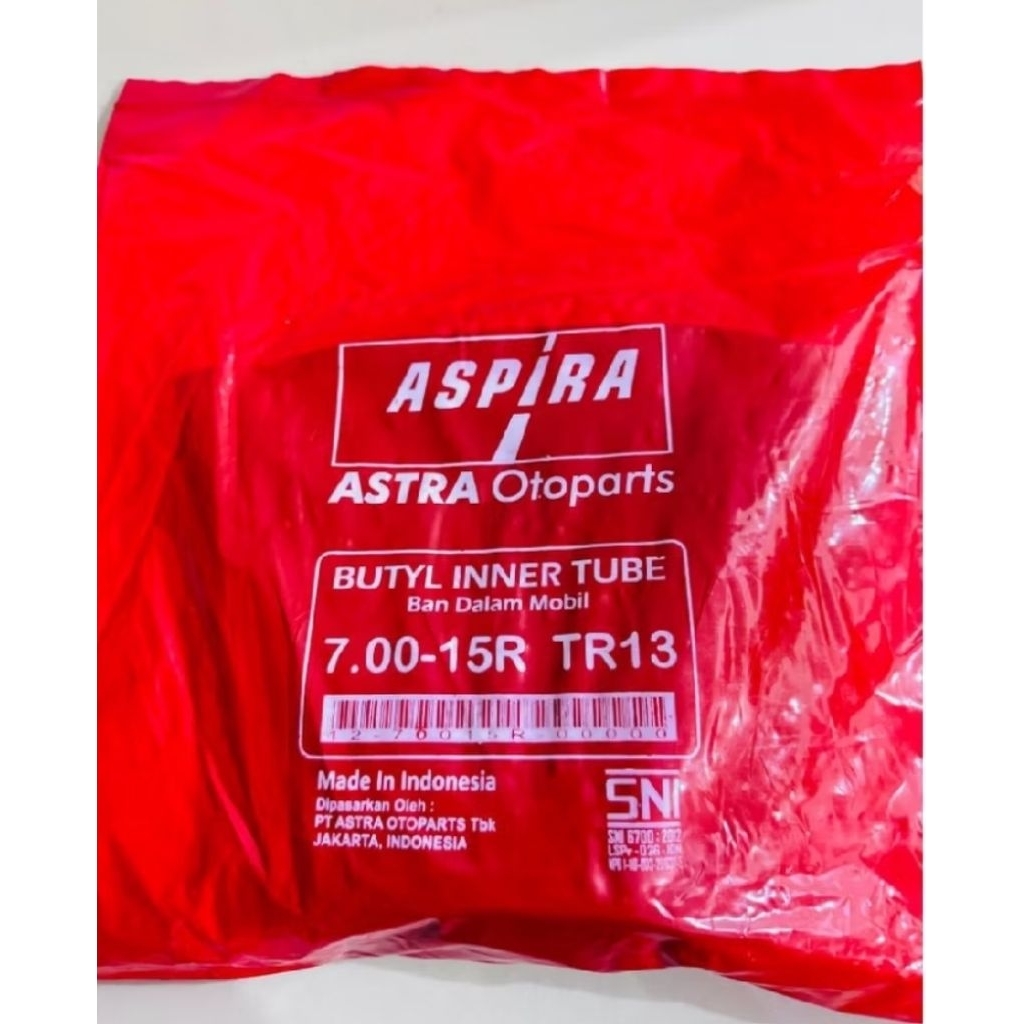 BAN DALAM MOBIL RING 15 PENTIL PENDEK (ASPIRA 700-15R)