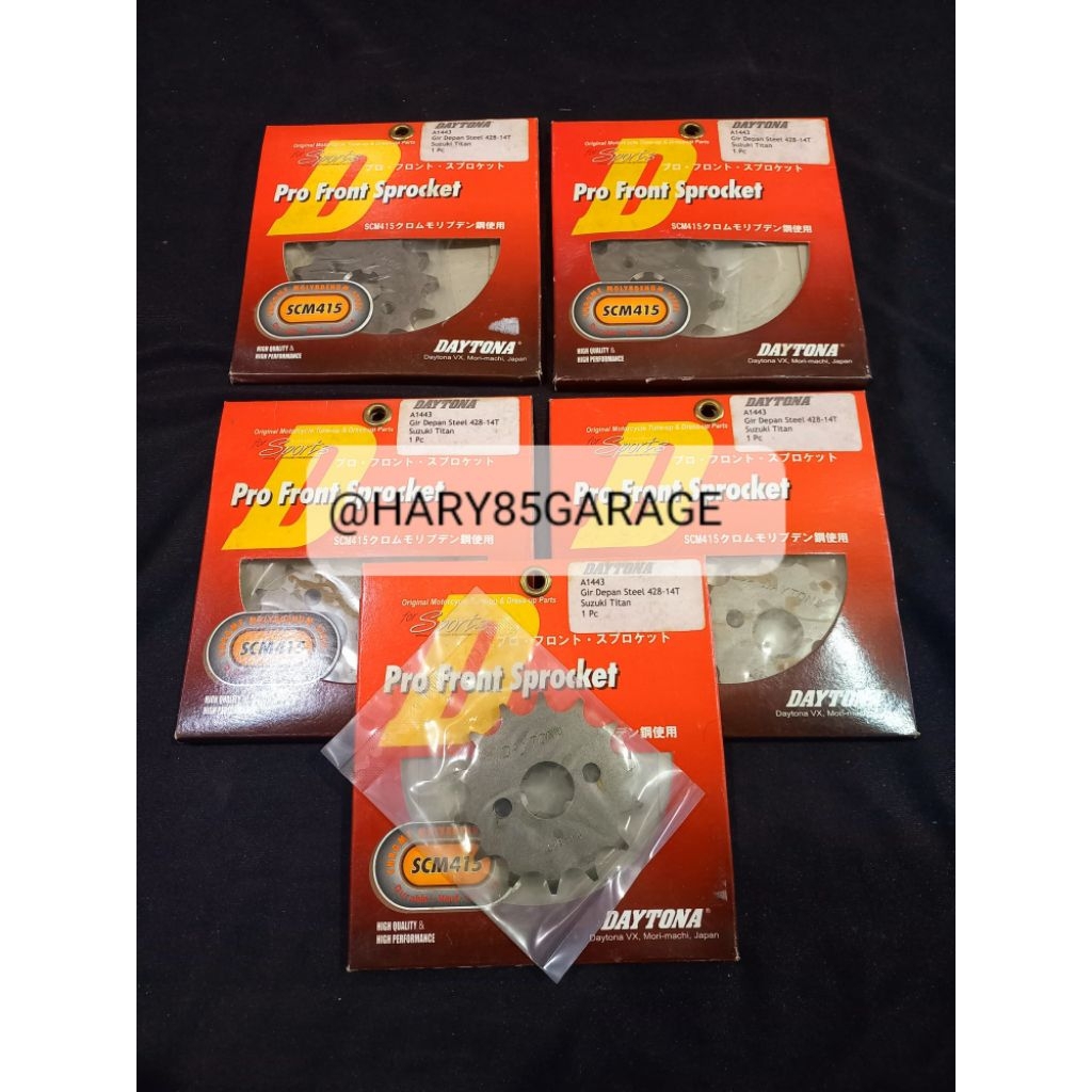 GEAR GIR DEPAN DAYTONA 428 SUPRA GRAND SMASH SHOGUN125 ORIGINAL