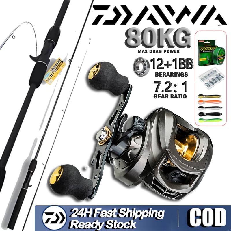 pancing set joran pancing 1.65-2.4m 7.2：1GR reel pancing Memancing laut pancingan set Joran Pancing 
