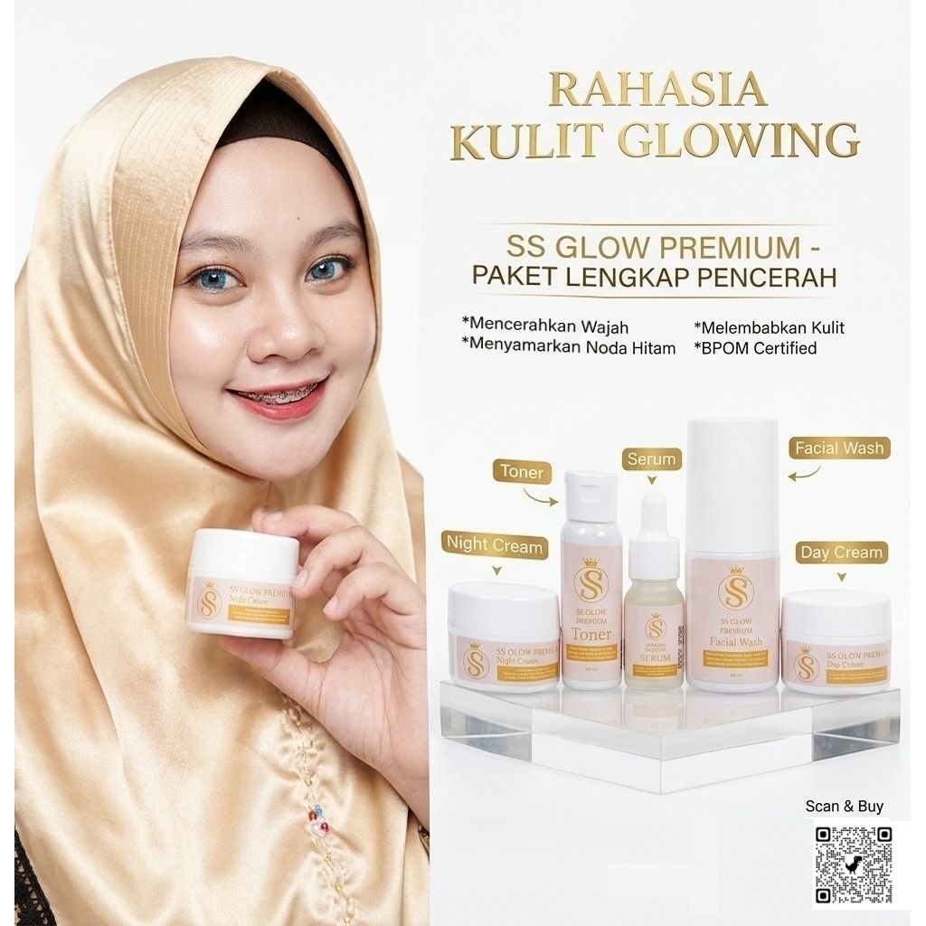 Paket SS Glow Premium BPOM - Skincare Set | Hasil Maksimal