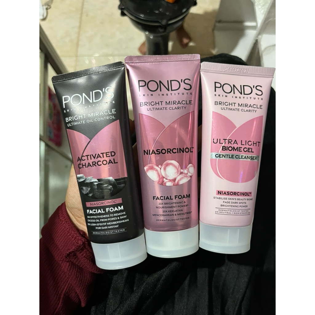 PONDS FACIAL FOAM NIASORCINOL ULTRA LIGHT ACTIVATED PONDS FACIAL FOAM