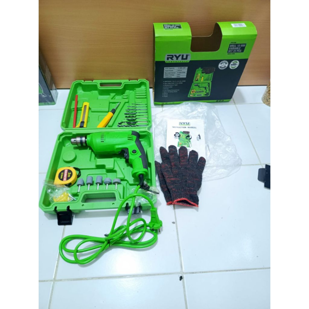 RYU bor 10mm koper set