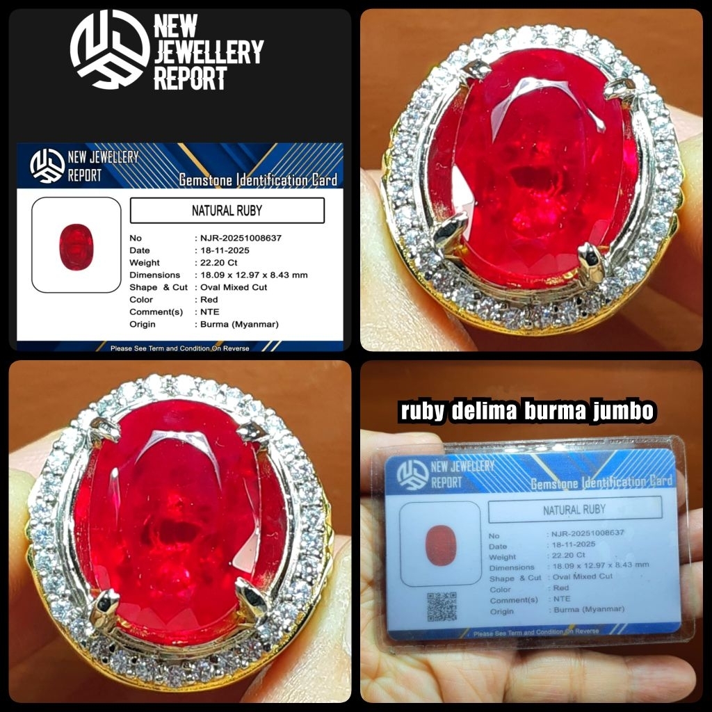 batu permata ruby  burma myanmar  NTE SUPER JUMBO
