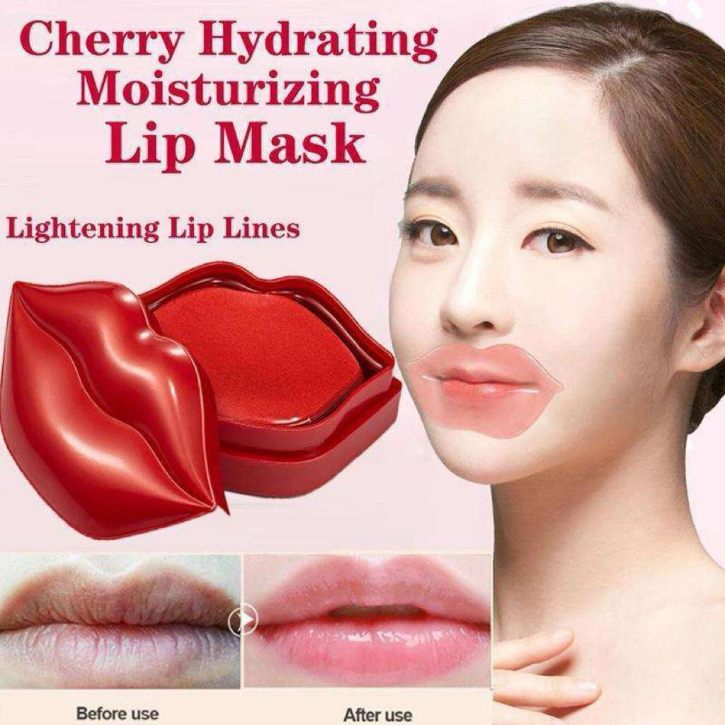 READY STOCK SIAP KIRIM - Masker bibir isi 20 lembar/60gram BIO AQUA CHERRy - masker bibir - bio aqua